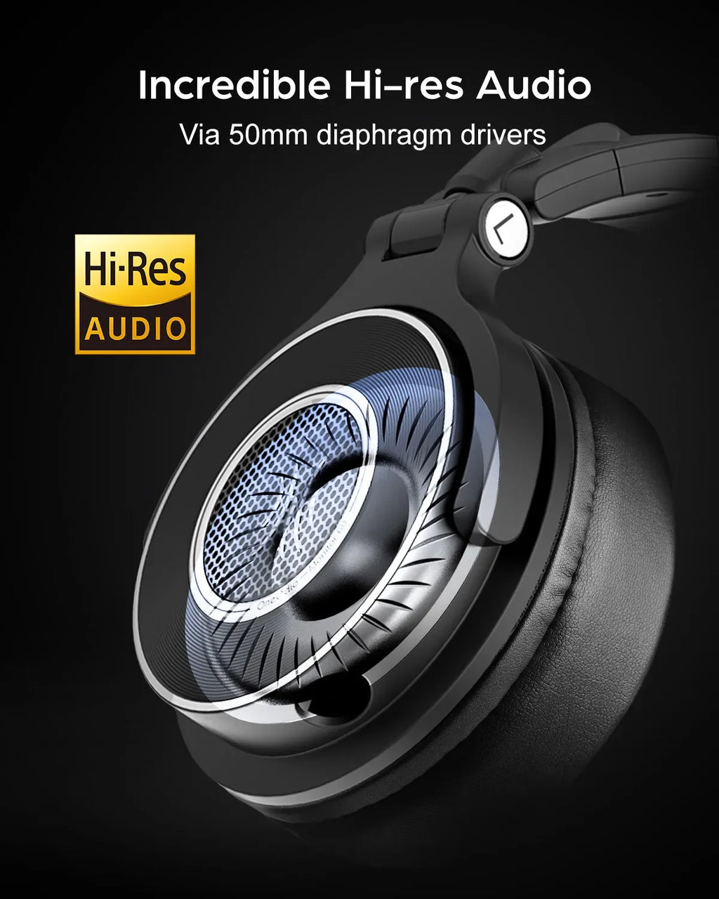 Oneodio Monitor 60 Wired HiFi Headphones Professional Studio DJ Headphones Stereo Over Ear Headset With Hi-Res Audio Microphone